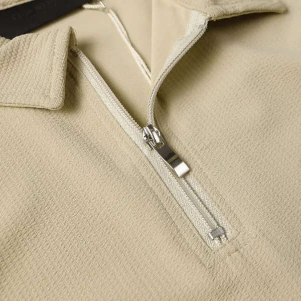 Fear of God Essentials Half-Zip Polo Black - 6