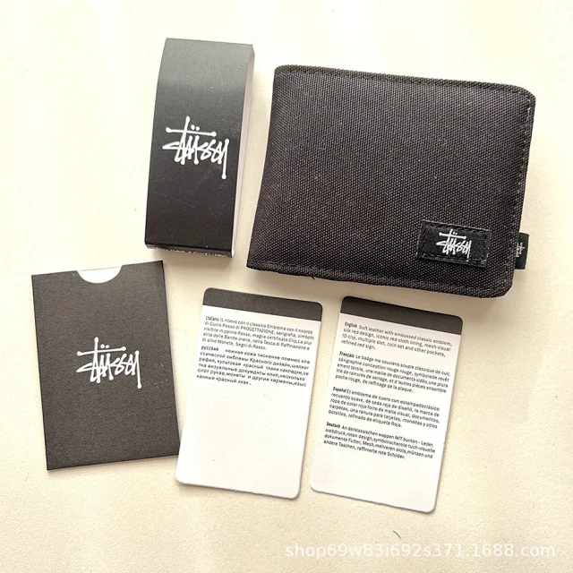 Stussy Wallets & Card Holders Canvas Bifold Wallet product detail image 14