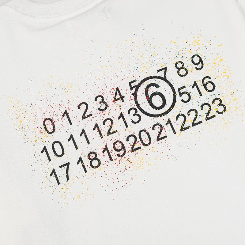 Maison Margiela Paint Splatter Logo T-Shirt Black - 13