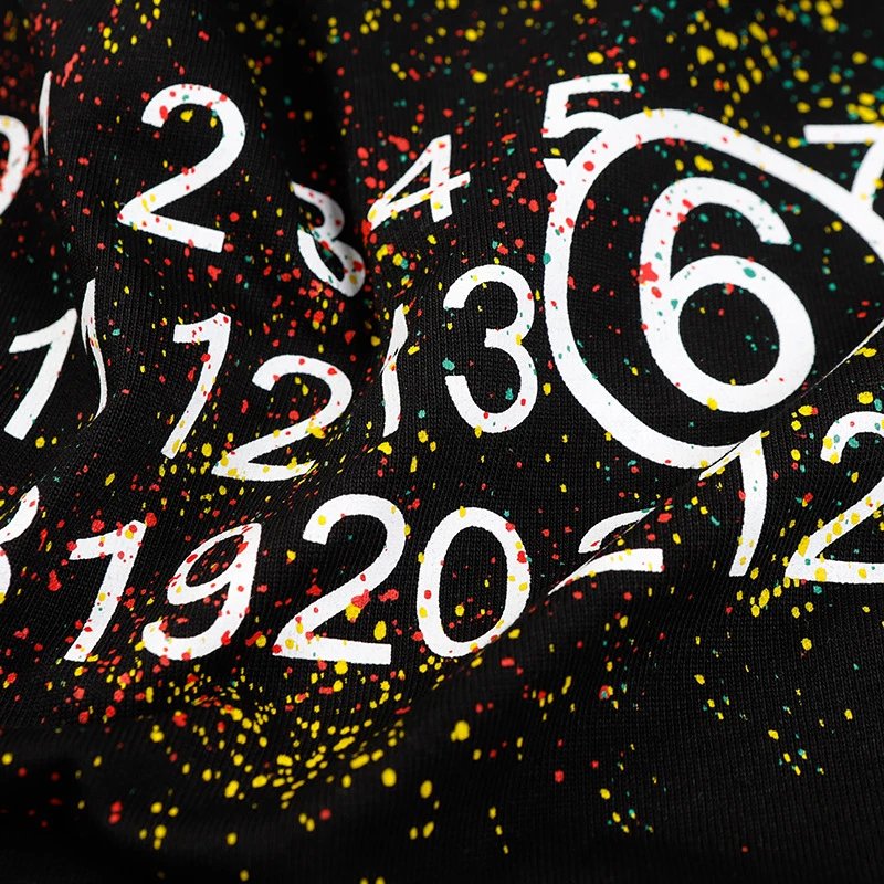 Maison Margiela Paint Splatter Logo T-Shirt Black - 18