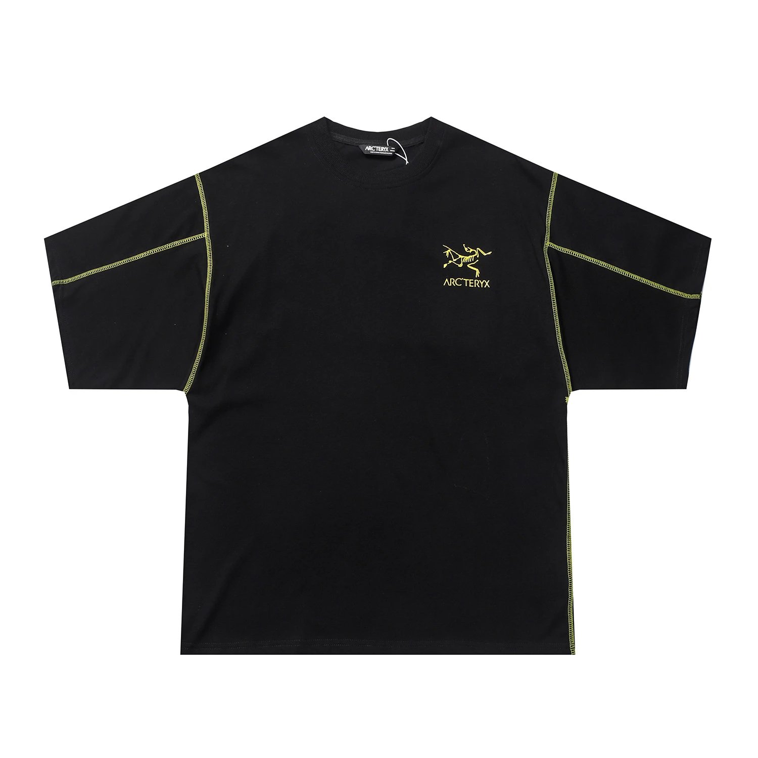 Arc'teryx T-Shirts Crew-neck T-shirt with contrast flatlock stitching and skeletal bird logo image 2