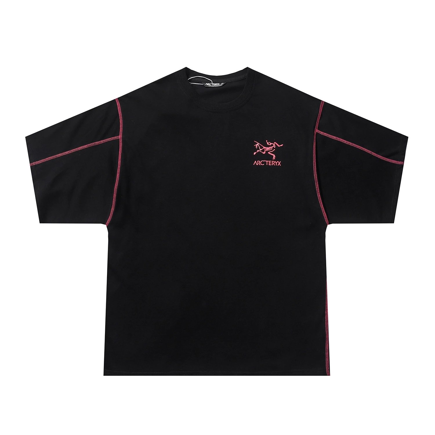 Arc'teryx T-Shirts Crew-neck T-shirt with contrast flatlock stitching and skeletal bird logo image 3