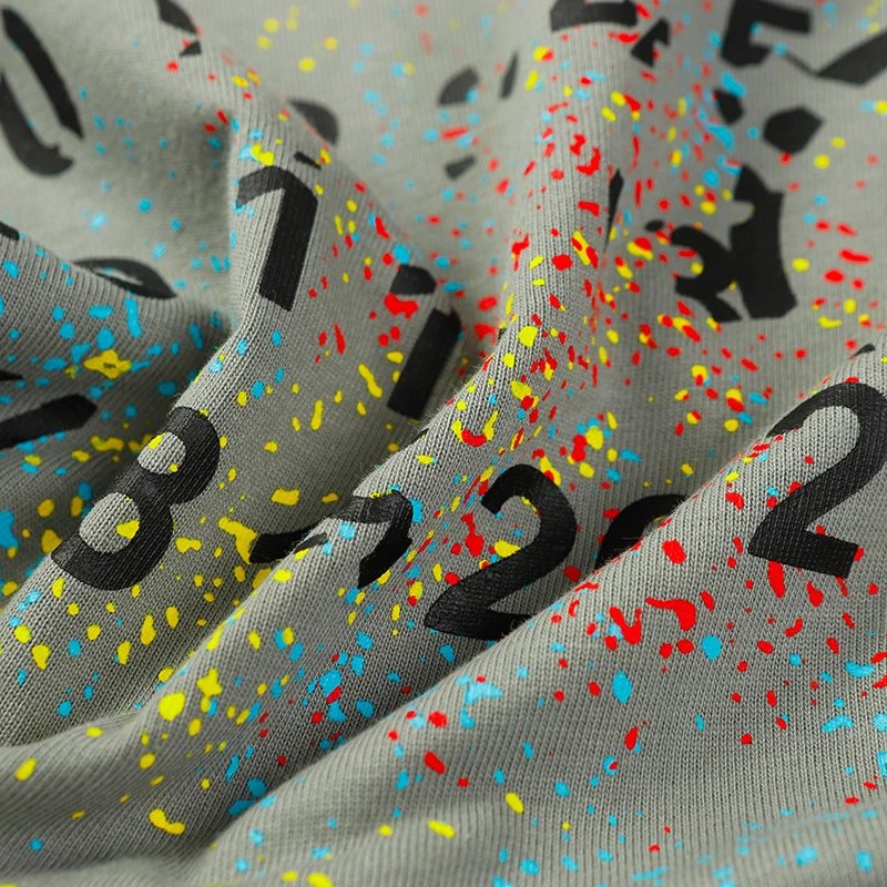 Maison Margiela Paint Splatter Logo T-Shirt Black - 42