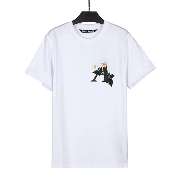 Palm Angels Palm Leaf Graphic Black T-Shirt - 67