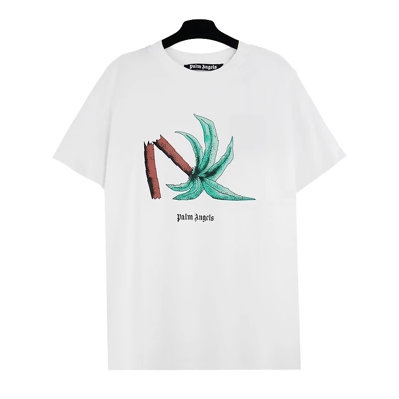 Palm Angels Broken Palm Graphic Tee White