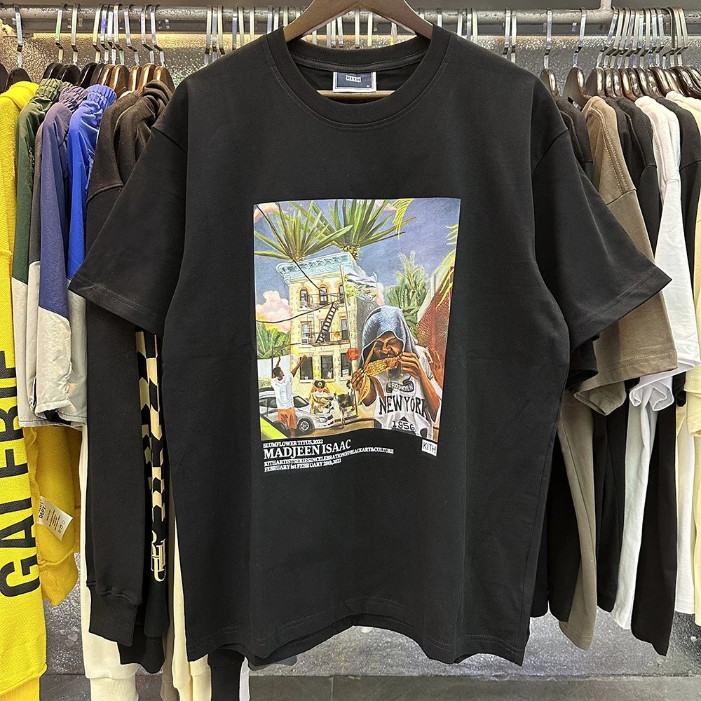 Kith x Madjeen Isaac New York Street Art Tee Black