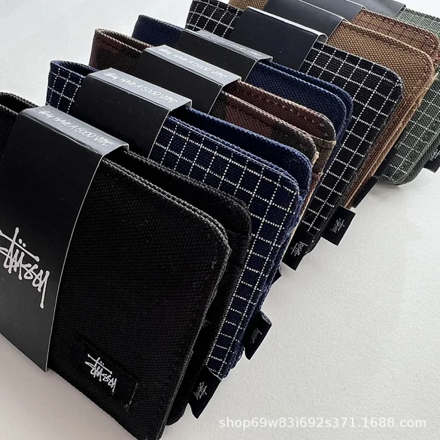 Stussy Wallets & Card Holders Canvas Bifold Wallet product detail image 12