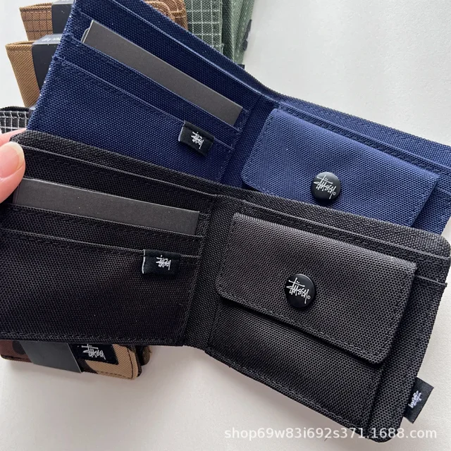 Stussy Wallets & Card Holders Canvas Bifold Wallet product detail image 19