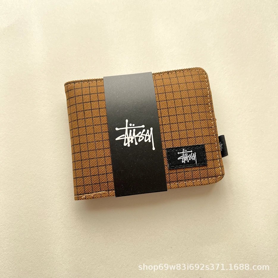 SITU Short Wallet Plaid Brown No Box