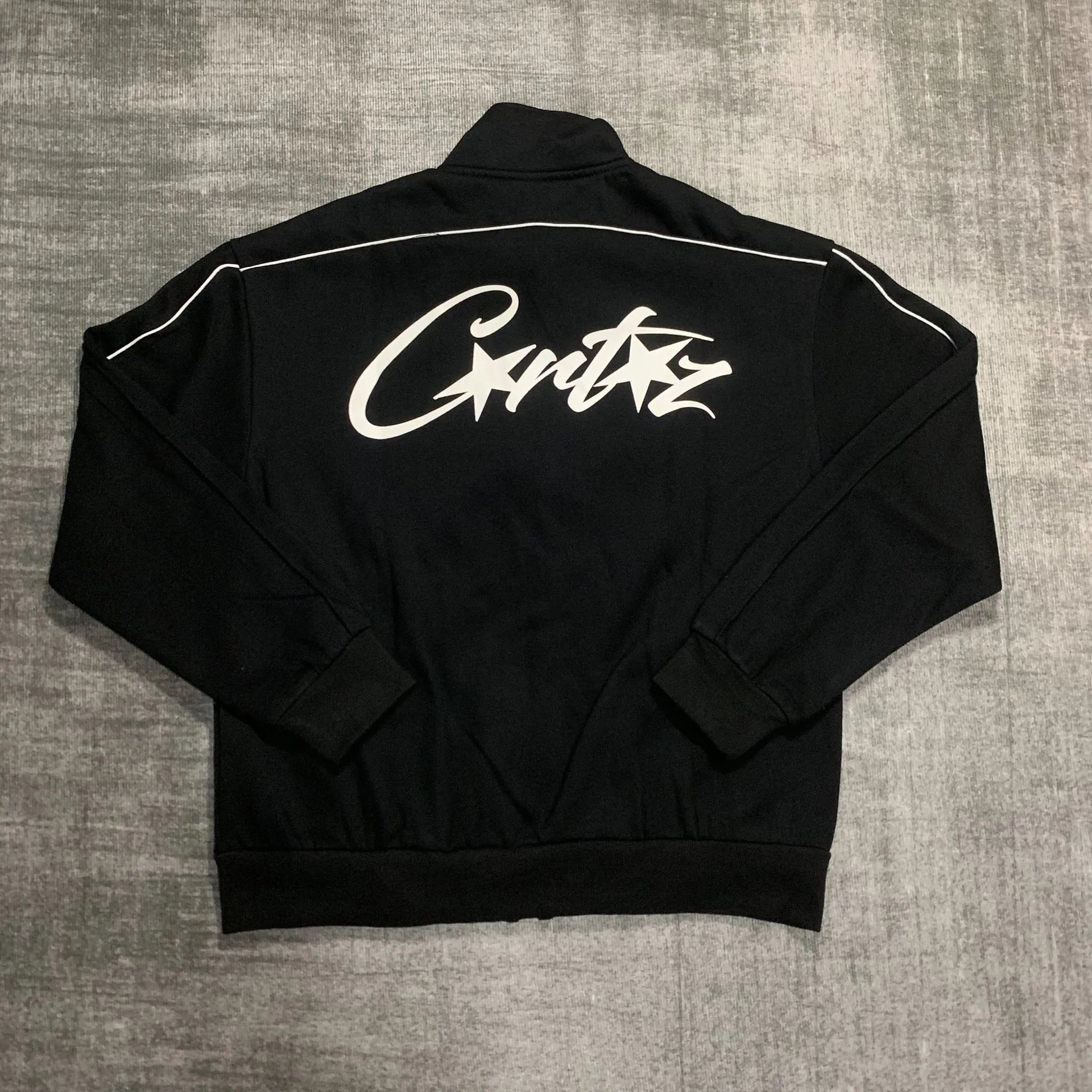 Corteiz Track Jacket Army Green Outerwear - 8
