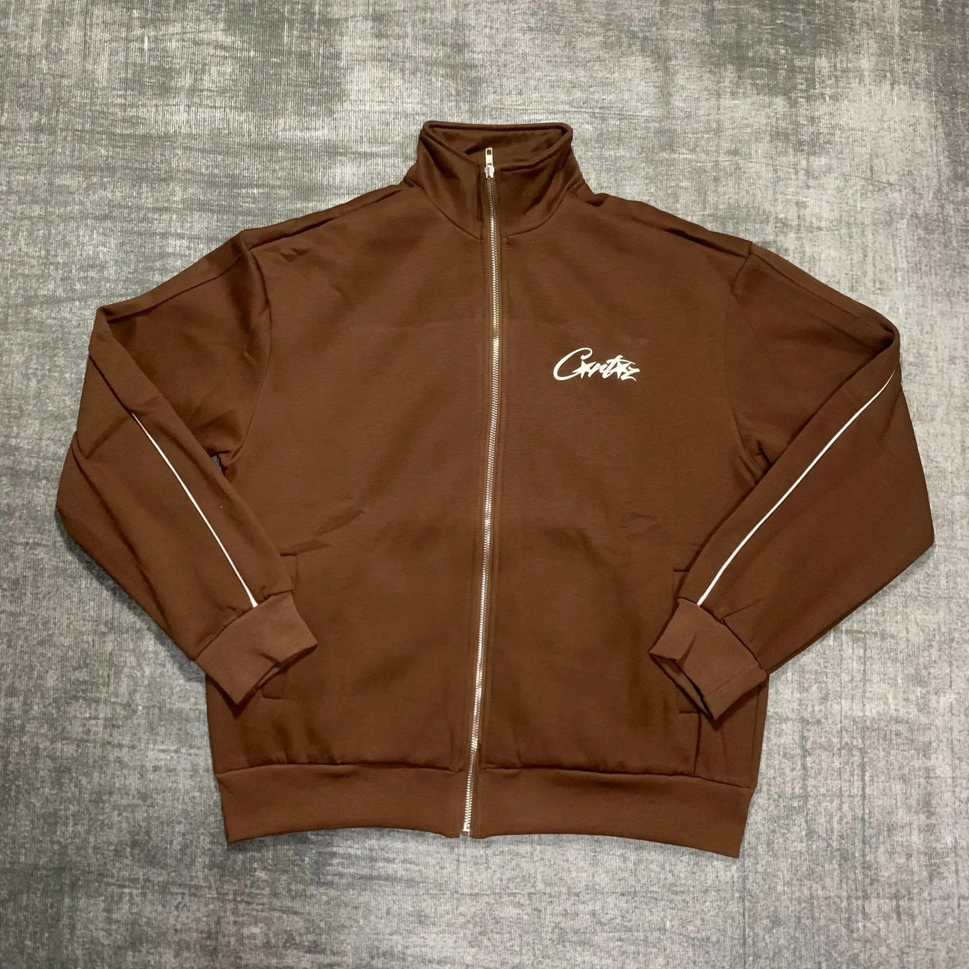 Corteiz Track Jacket Army Green Outerwear - 13