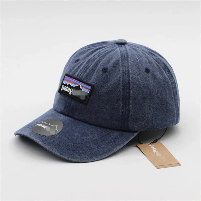 Patagonia Hats Washed baseball cap with mountain logo patch product detail image 8