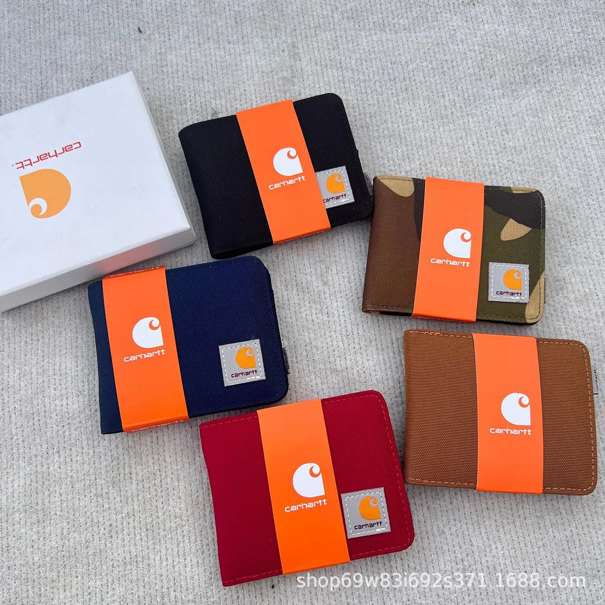 Carhartt Work In Progress Carhartt WIP Short Wallet Tan Canvas Wallet Short Wallet product detail 2 in Litbuy spreadsheet finds