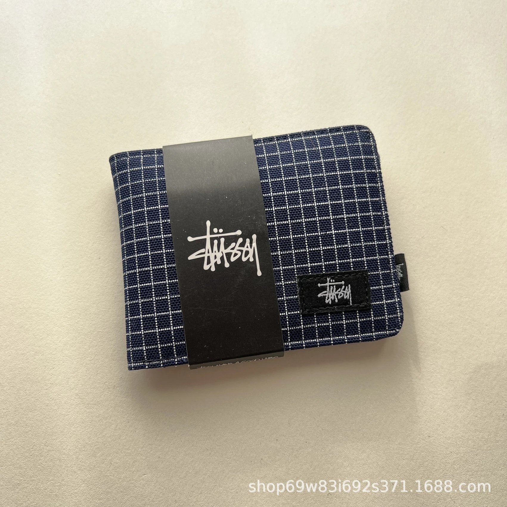 SITU Short Wallet Plaid Blue No Box