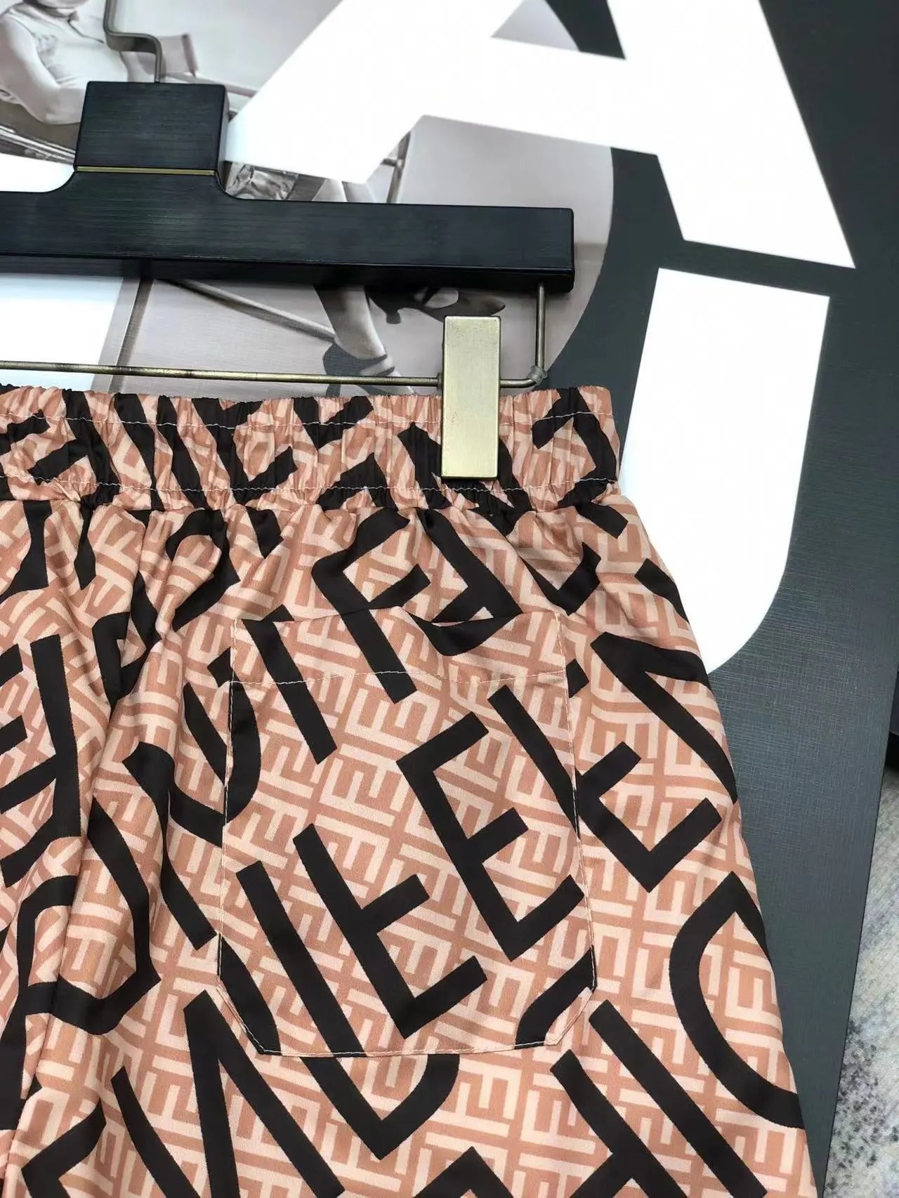 Fendi FF Monogram Swim Shorts Navy - 21