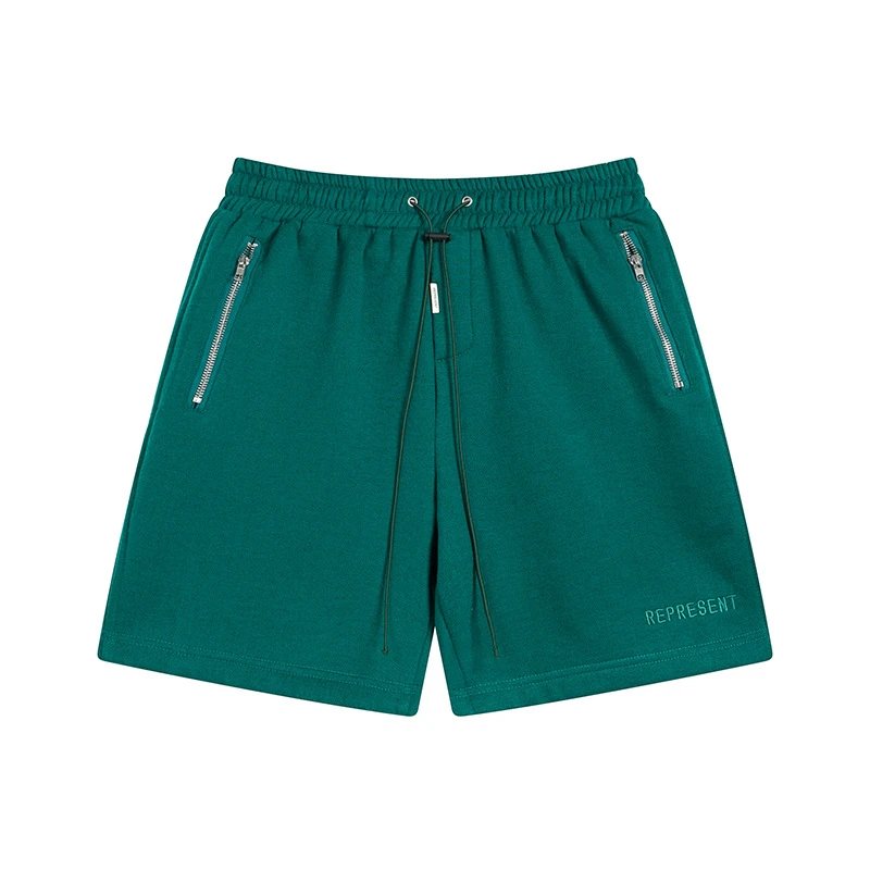 Represent Shorts Drawstring with zip pockets — 8146 Green