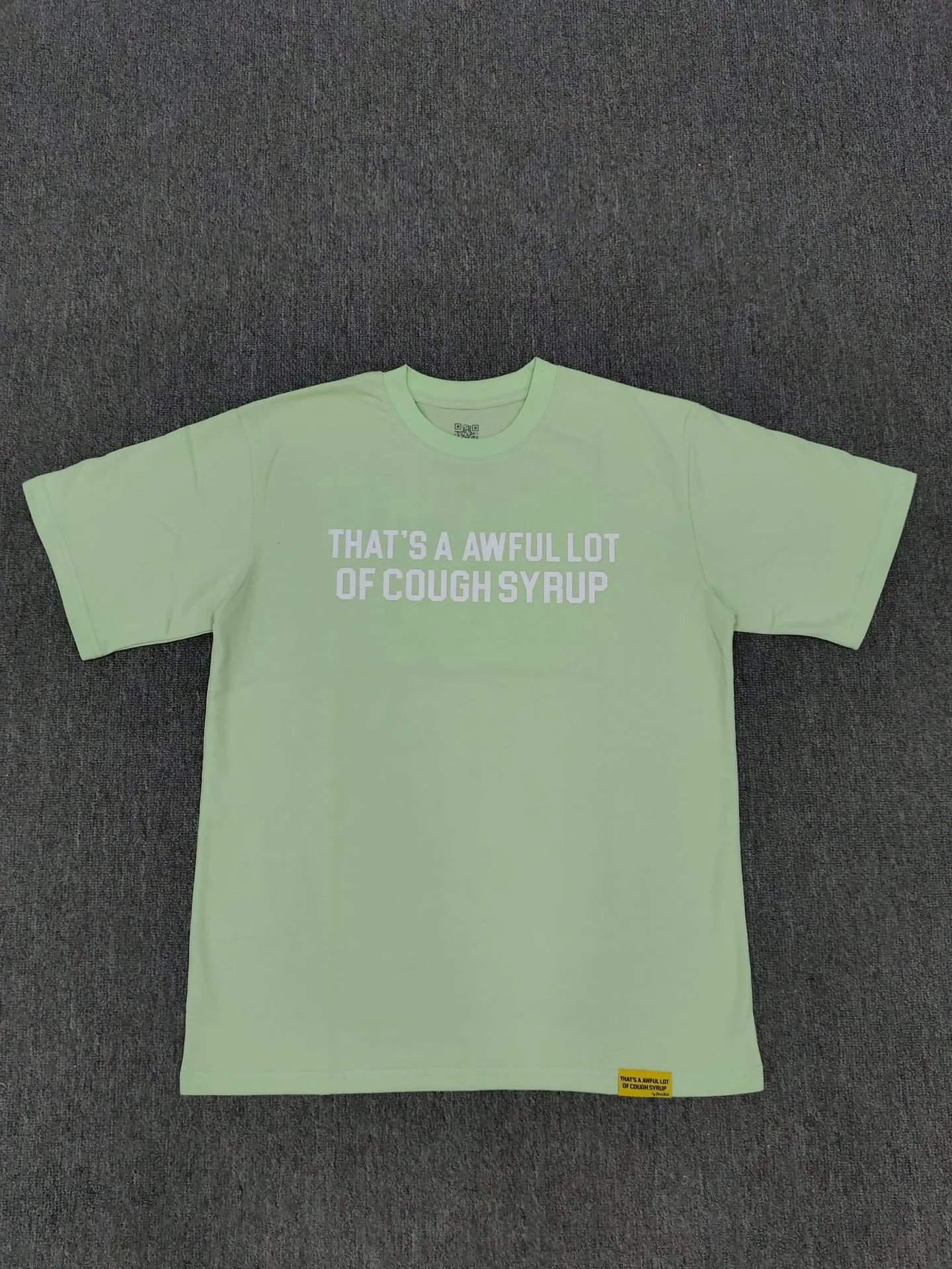 Design That's A Awful Lot Of Cough Syrup Graphic T-Shirt Gray T-Shirts - 10
