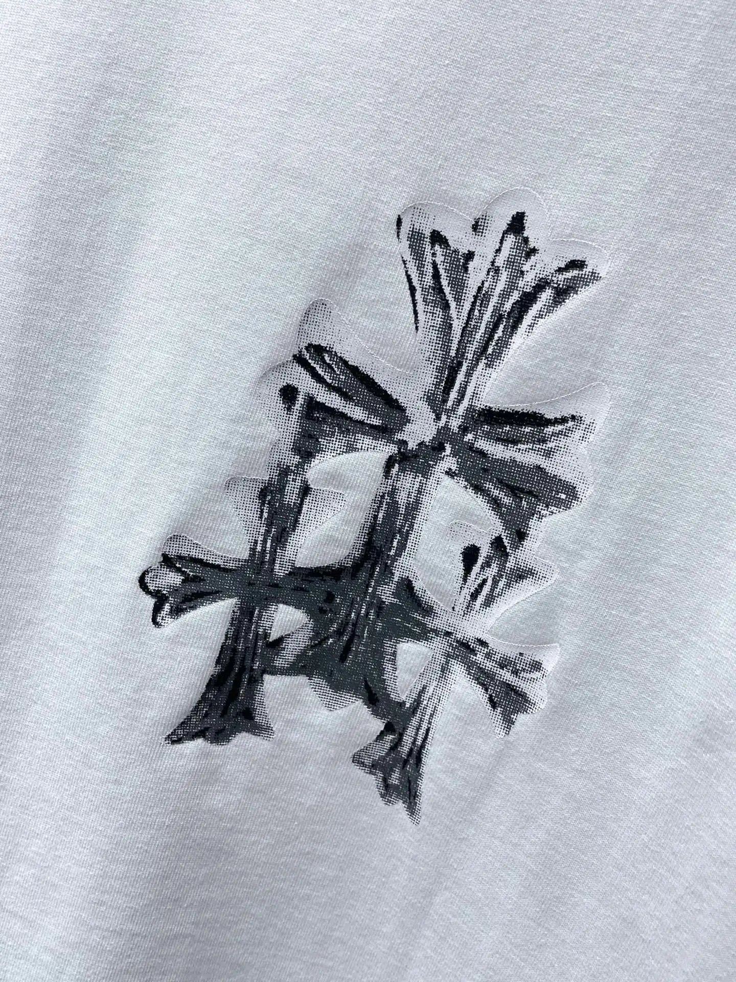 Chrome Hearts Cross Logo Mint Green Print T-Shirt - 43