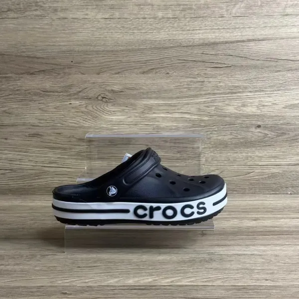 Crocs Crocband Green and White Clogs - 6
