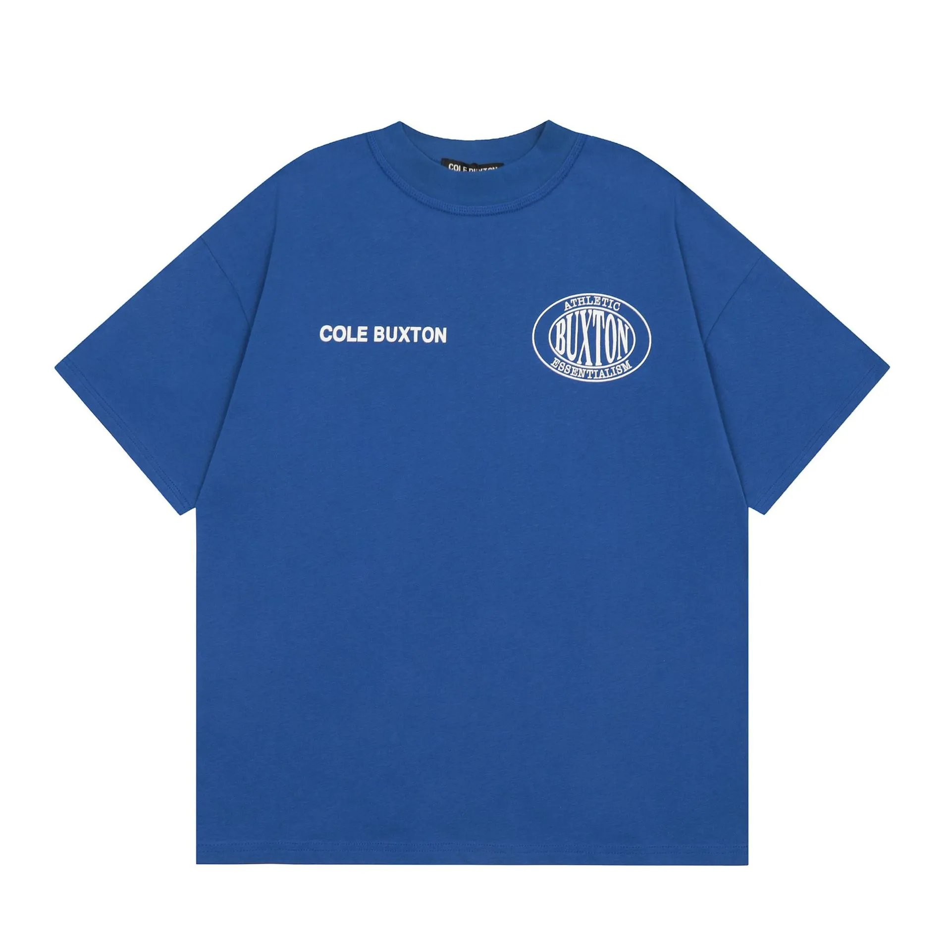 Cole Buxton Athletic Essentialism Oval Logo Tee Blue