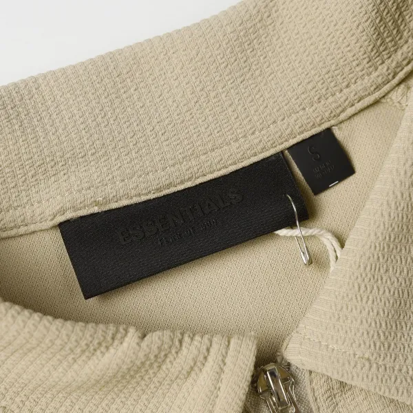 Fear of God Essentials Half-Zip Polo Black - 9