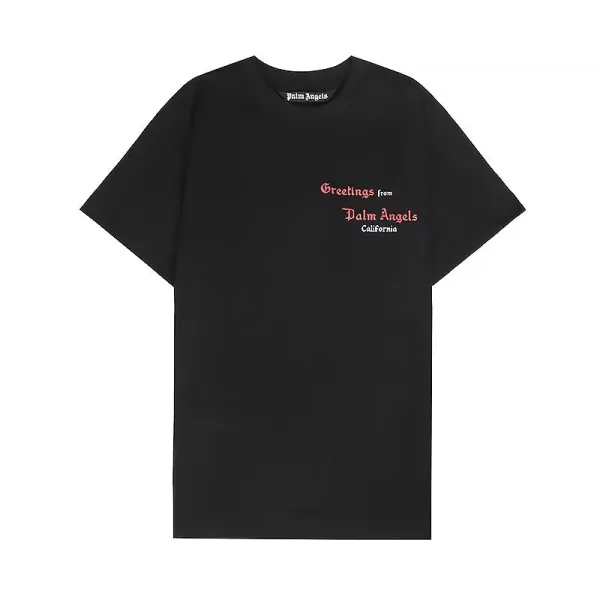 Palm Angels Palm Leaf Graphic Black T-Shirt - 39