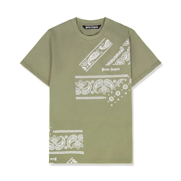 Palm Angels Palm Leaf Graphic Black T-Shirt - 43