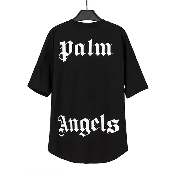 Palm Angels Palm Leaf Graphic Black T-Shirt - 55