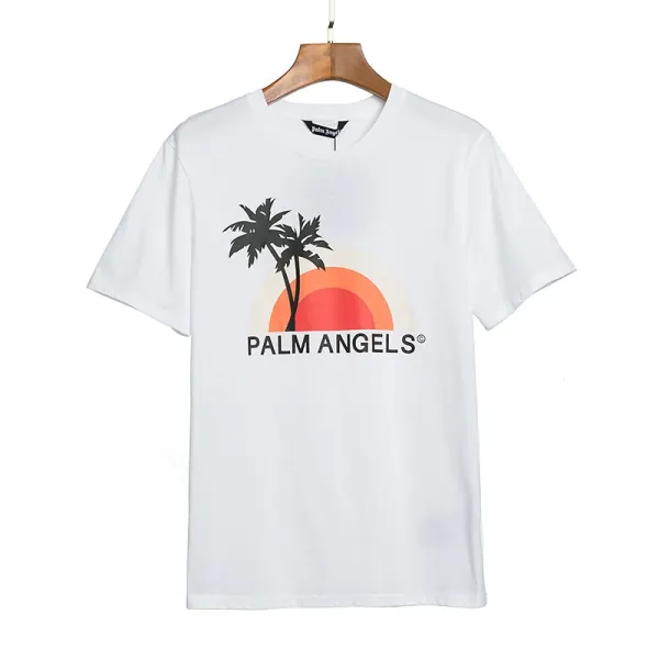 Palm Angels Palm Leaf Graphic Black T-Shirt - 96
