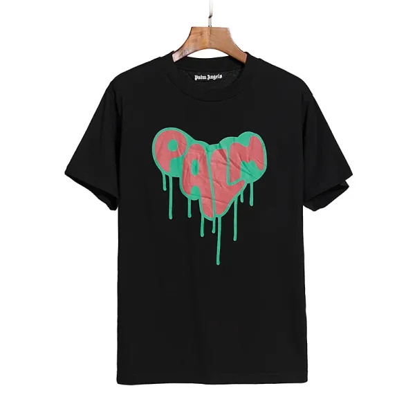 Palm Angels Palm Leaf Graphic Black T-Shirt - 84