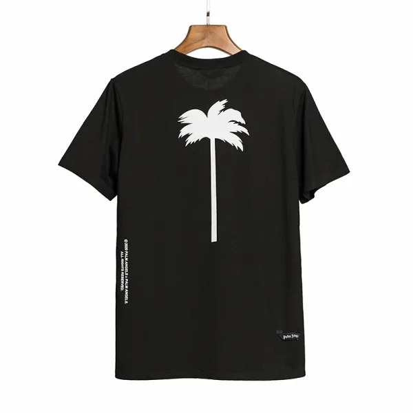 Palm Angels Palm Leaf Graphic Black T-Shirt - 91