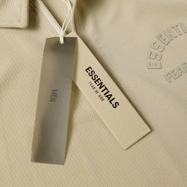 Fear of God Essentials Half-Zip Polo Black - 8
