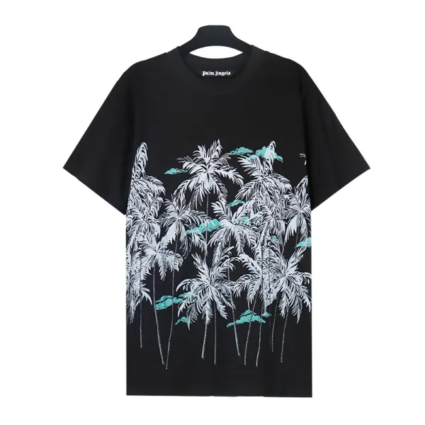 Palm Angels Palm Leaf Graphic Black T-Shirt - 15