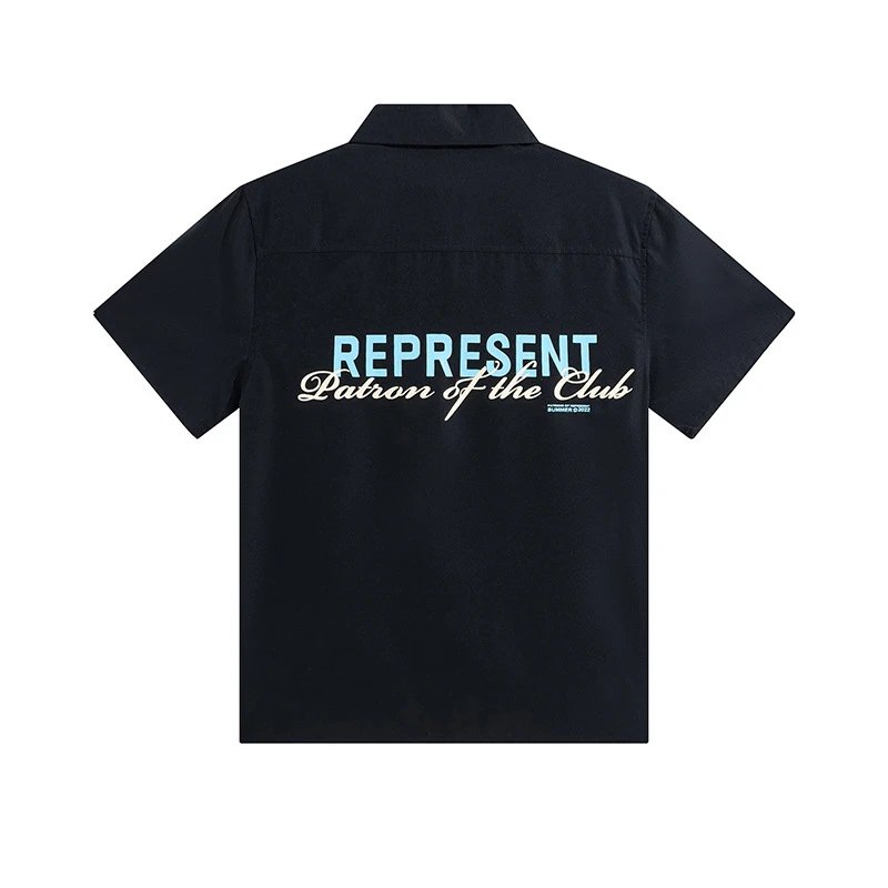 Represent Short-Sleeve Work Shirt Black - 6