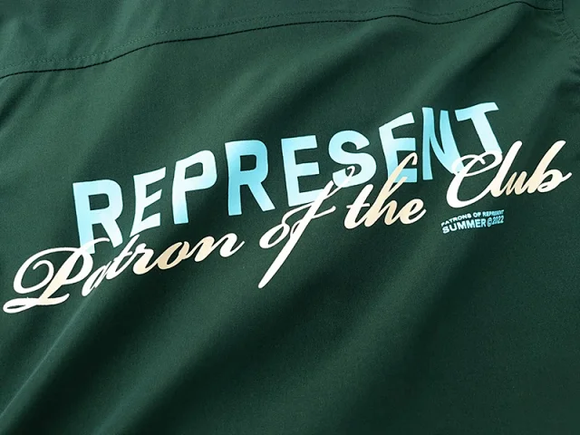 Represent Shirts Short-Sleeve Button-Up Shirt with Embroidered Logo product detail image 11