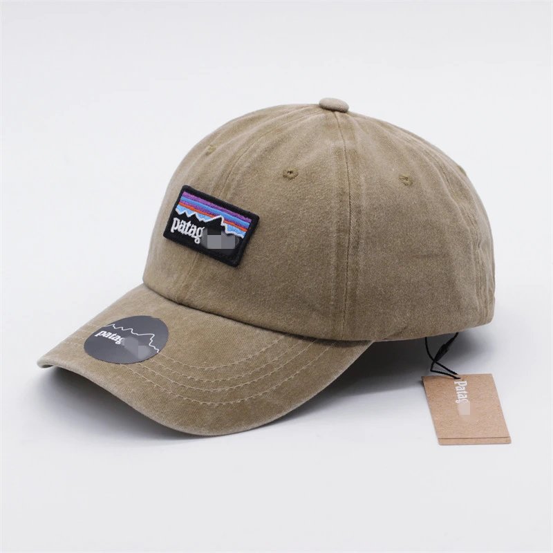 Patagonia Hats Washed baseball cap with mountain logo patch image 5