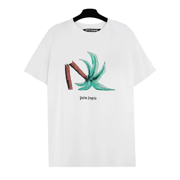 Palm Angels Palm Leaf Graphic Black T-Shirt - 23
