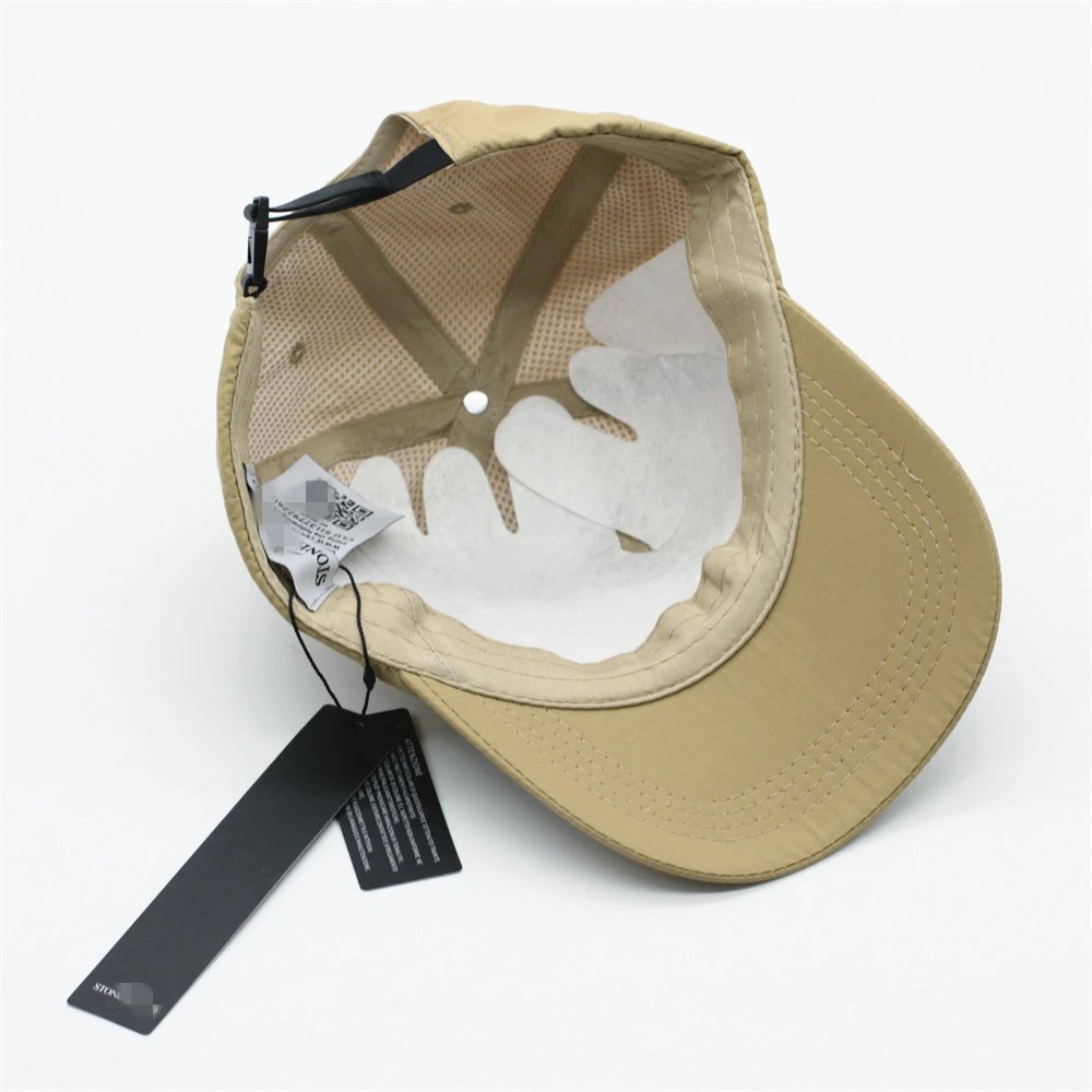 Stone Island Patch Logo Black Baseball Cap - 10