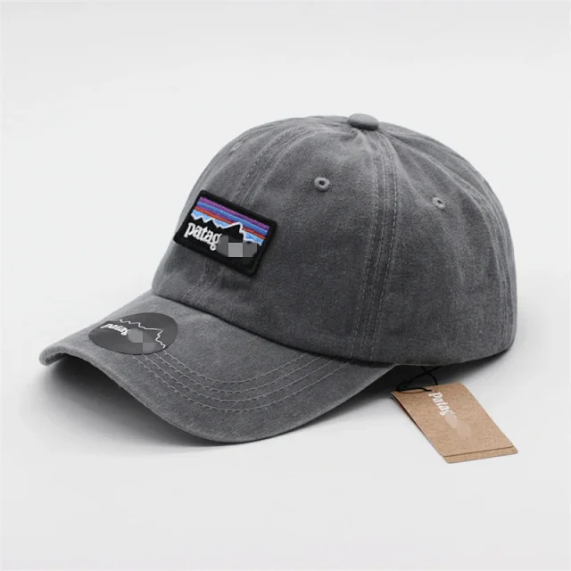 Patagonia Hats Washed baseball cap with mountain logo patch product detail image 7