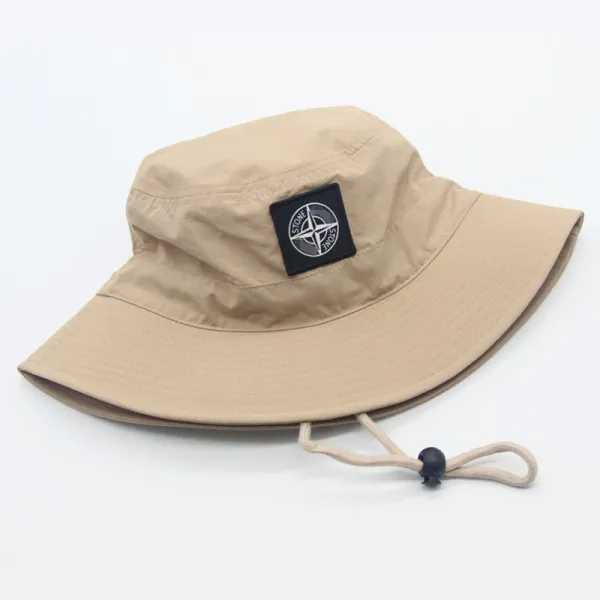Stone Island Compass Logo Bucket Hat Gray - 8