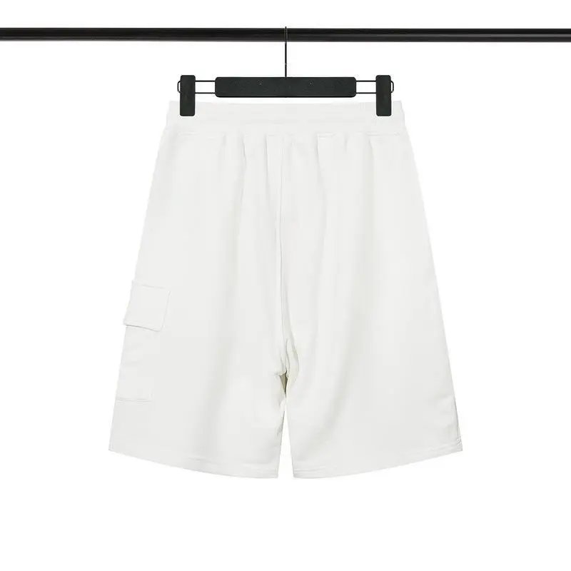 Stone Island White Cargo Shorts with Compass Patch - 14