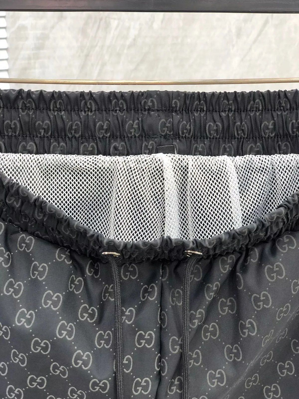Gucci GG Monogram Print Drawstring Shorts Black product detail 10 in Litbuy spreadsheet finds