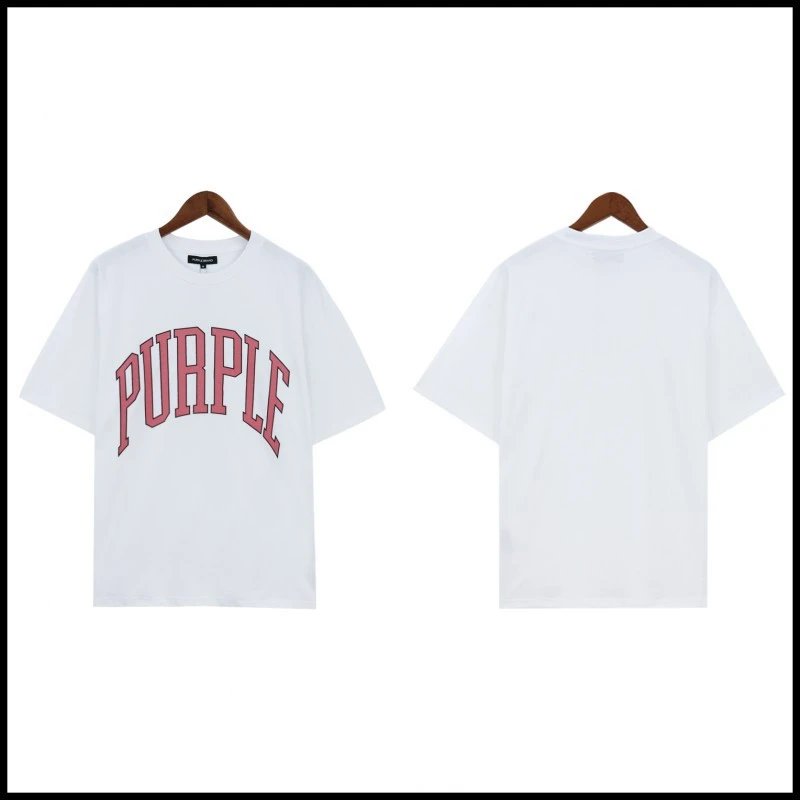 Purple Brand Arch Logo Tee White Pink