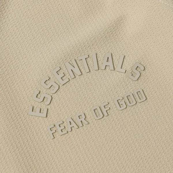Fear of God Essentials Half-Zip Polo Black - 5