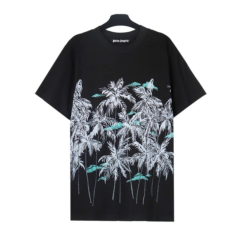 Palm Angels Forest Palm All-Over Print Tee Black