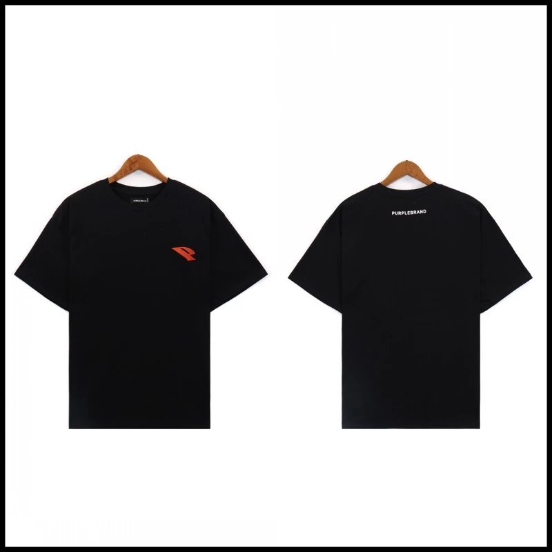 Purple Brand P Logo Tee Black Red