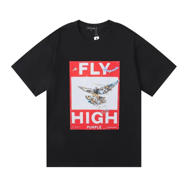 Purple Brand Fly High Graphic Tee Black
