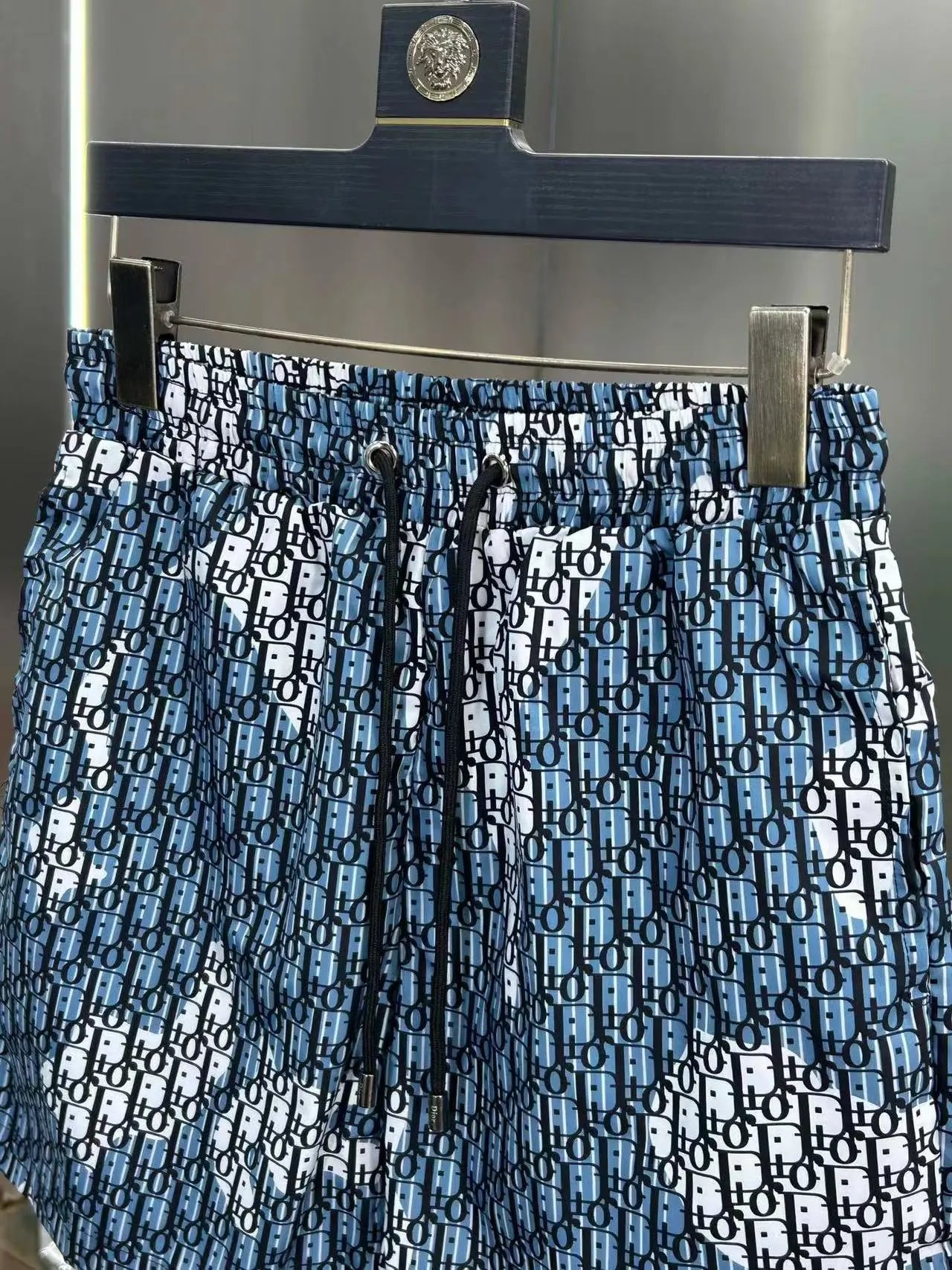 Dior Oblique Print Shorts White / Black - 14