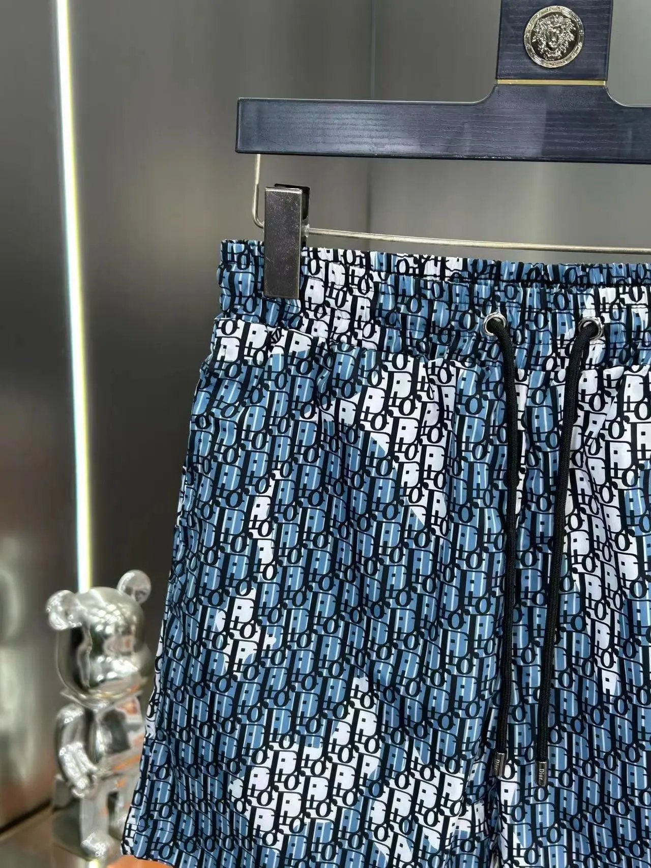 Dior Oblique Print Shorts White / Black - 15