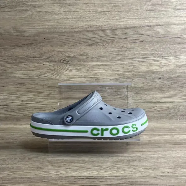 Crocs Crocband Green and White Clogs - 9